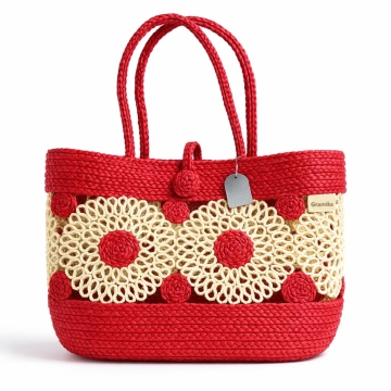 Pink &amp; Red Structured Mini Handbag - Casual Summer Carryall
